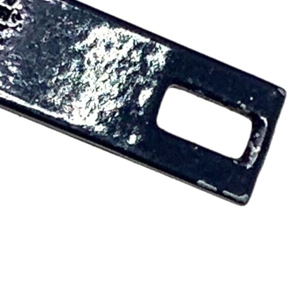 CELINE Paris Authentic Replacement Zipper Pull Dark Silver Metal 0.75"L - Picture 7 of 11
